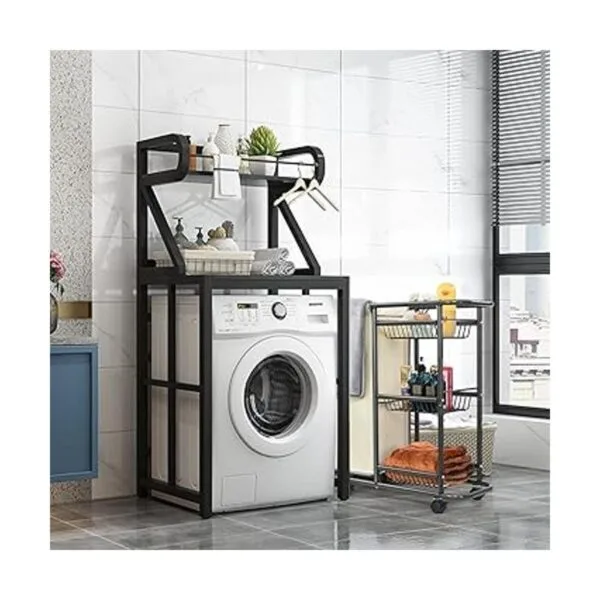 Doxbom Carrito clasificador de ropa rodante cesta de_4