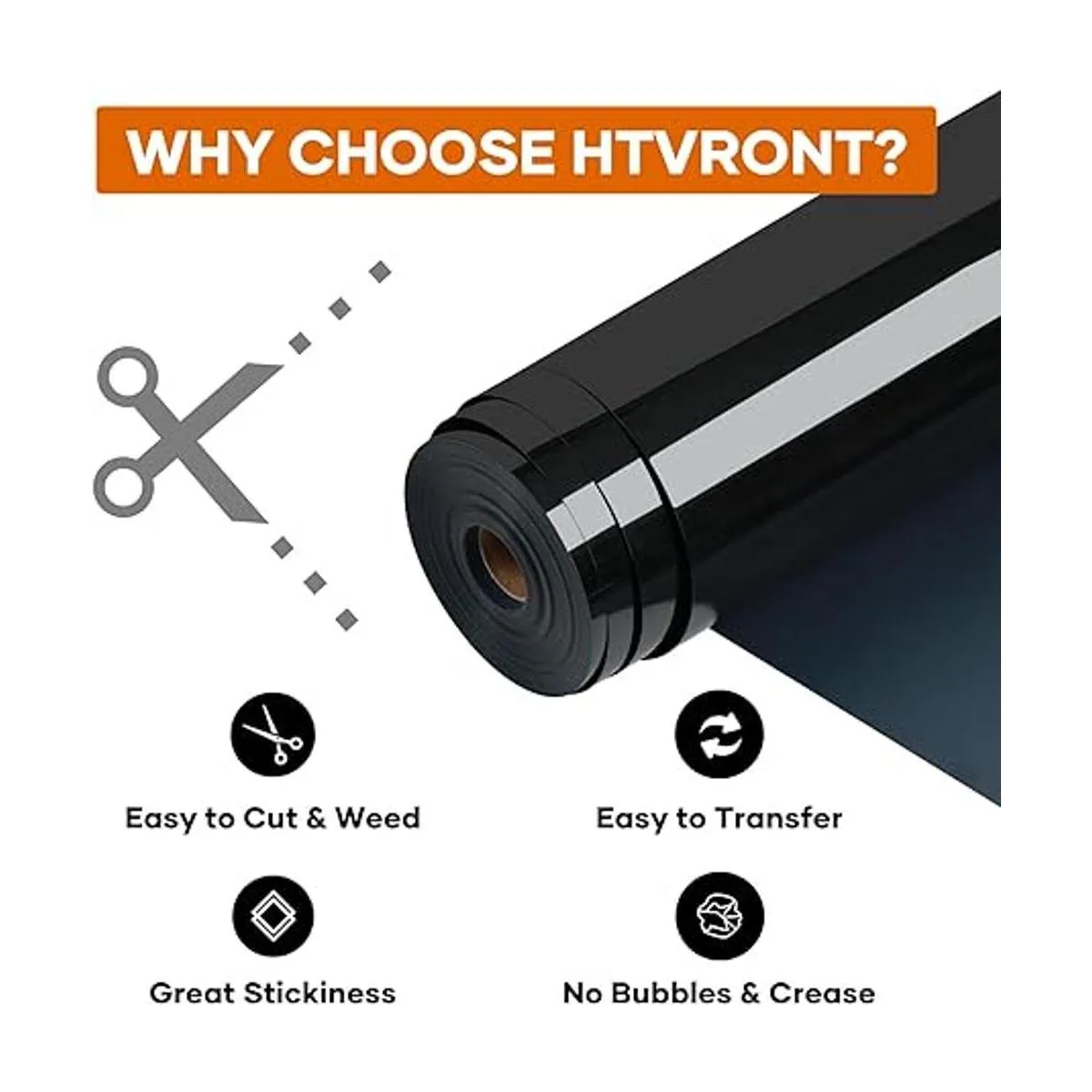 HTVRONT Rollos de vinilo HTV para planchar negro vinilo_7