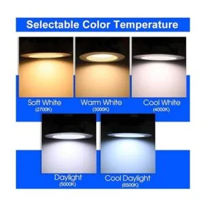 Energetic Paquete de 12 luces empotradas LED de 56_2