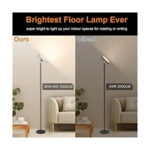 Lámpara de pie 42 W y 3000 lúmenes modernas lámparas LED_3