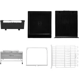 Sabatier Estante expandible de acero inoxidable con cables_6