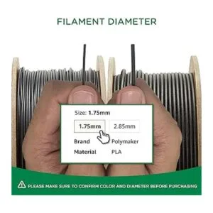 Polymaker Filamento PLA para impresora 3D de 0.75_4