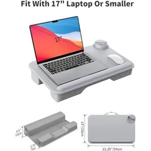 SAIJI Escritorio de regazo para portátil diseño de doble_6