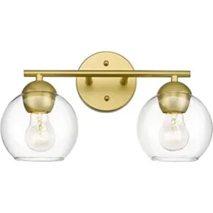 EMAK VL114GD2 Lámparas de baño doradas con 2 luces sobre_1