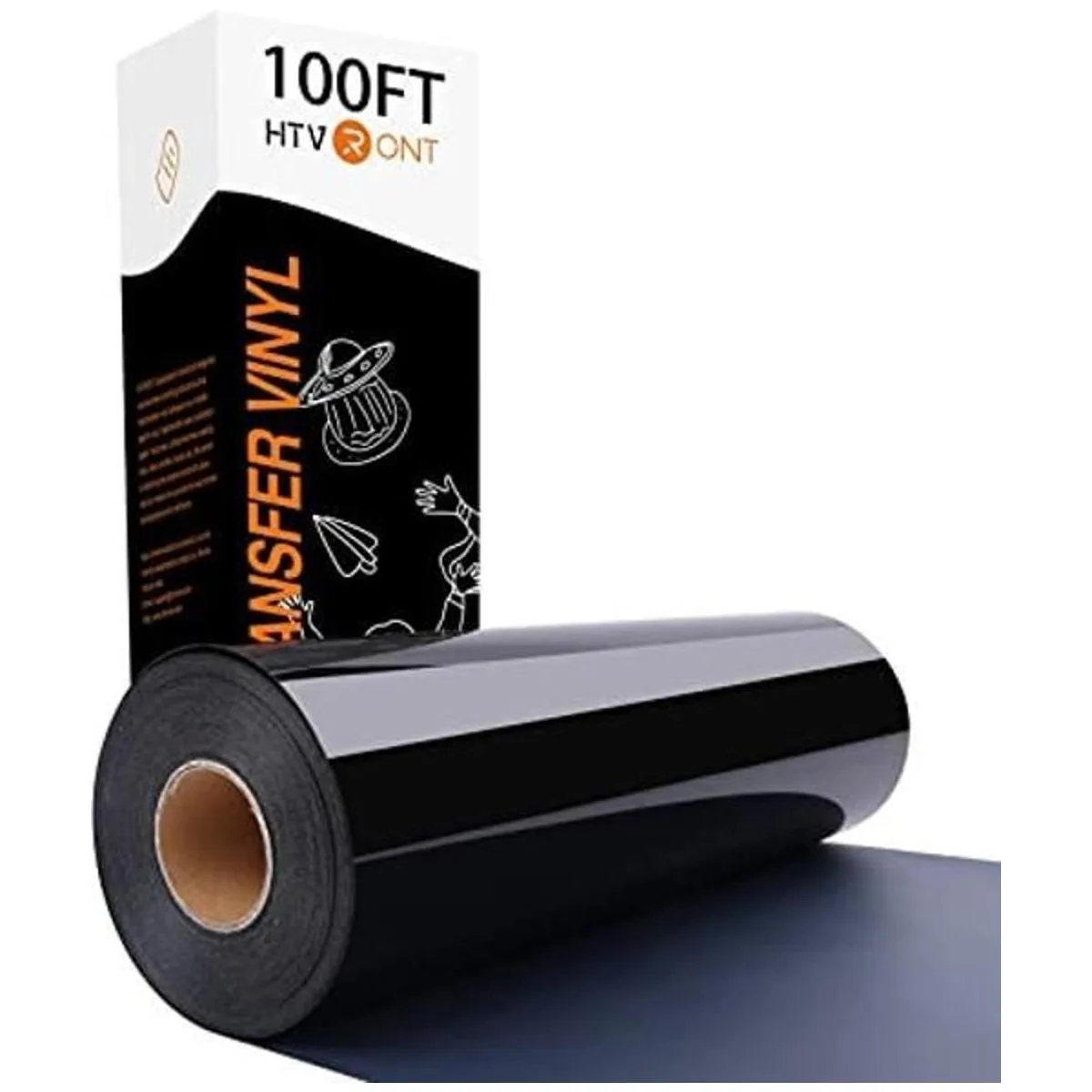 HTVRONT Rollos de vinilo HTV para planchar negro vinilo_1