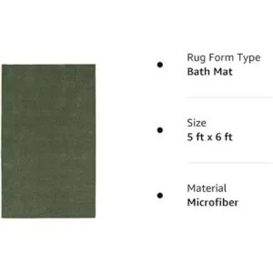 Garland Rug Alfombra de baño tamaño habitación 5 pies por_2