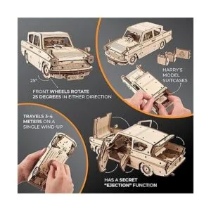 UGEARS Harry Potter Flying Ford Anglia Kit de automóvil_3