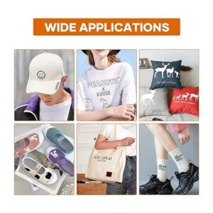 HTVRONT Rollos de vinilo HTV para planchar negro vinilo_2