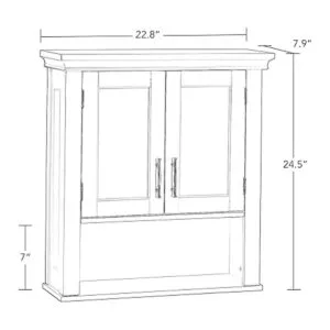 RiverRidge Somerset Gabinete de pared de dos puertas_3