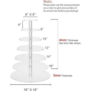 Jusalpha 8 Base de acrílico redonda para fiestas_2