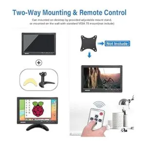 Haiway Monitor de seguridad de 10.1 pulgadas resolución_4