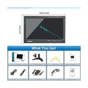 Haiway Monitor de seguridad de 10.1 pulgadas resolución_6