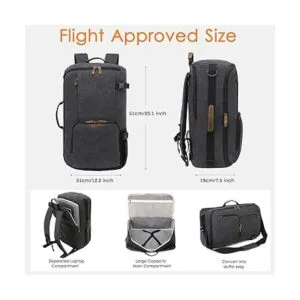 GFAVOR Mochila de viaje para hombres mochila de_4