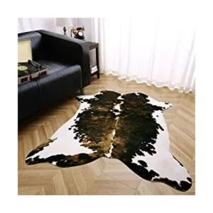 Amearea Alfombra de piel sintética de vaca alfombras de_1
