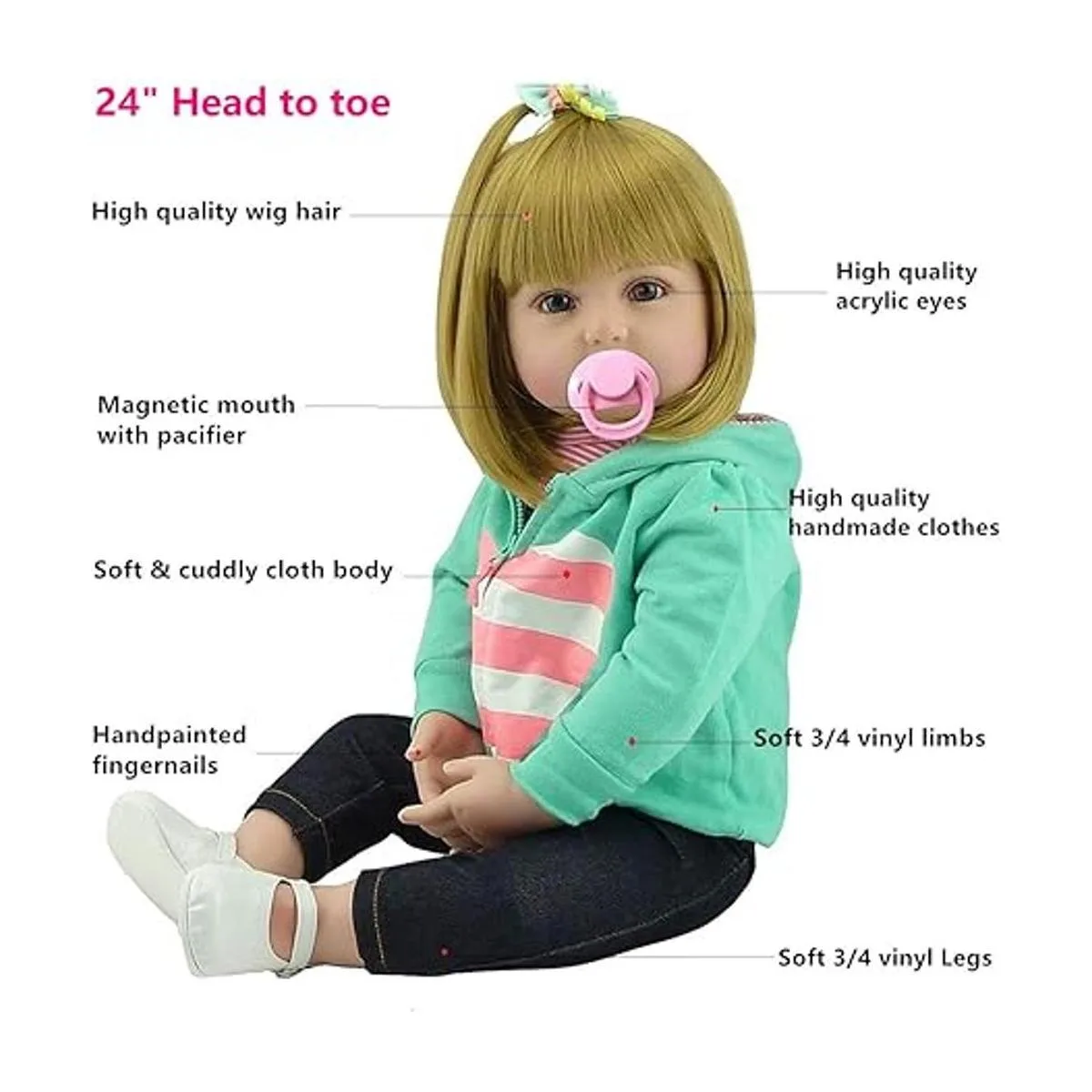 Muñecas realistas Reborn para niños pequeños con aspecto_6