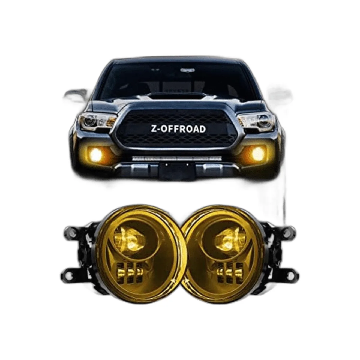 ZOFFROAD Conjunto de luces antiniebla LED amarillas con_1