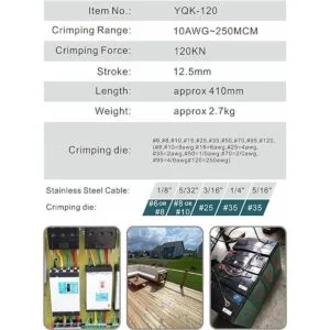 AMZCNC Herramienta de crimpado de cable de batería_3