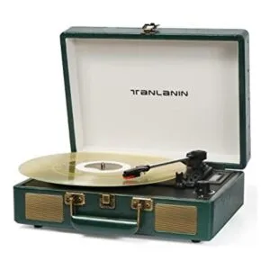 Vintage 3Speed Bluetooth Portable USB Suitcase Record_1