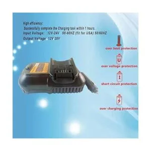 DCB119 Cargador de batería de coche para Dewalt 12V20V_6