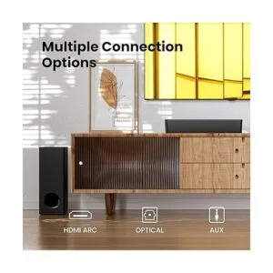 PHEANOO 2.1 Compact Sound Bars for TV with Subwoofer HDMI_3