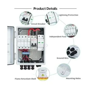Briidea Caja combinada fotovoltaica 4 cuerdas con_5