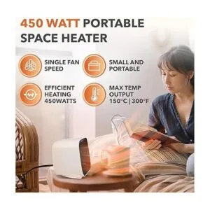 BLAUX Heatcore Calentador portátil de 450 W de bajo_3