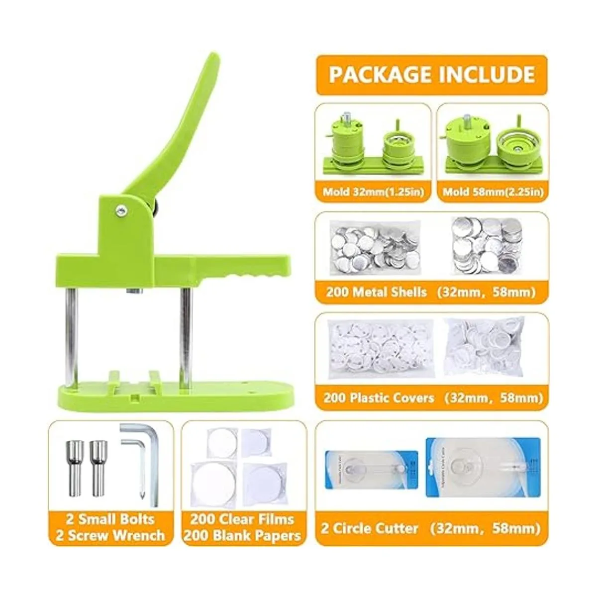 MK.Bear Máquina para hacer botones de varios tamaños de_4