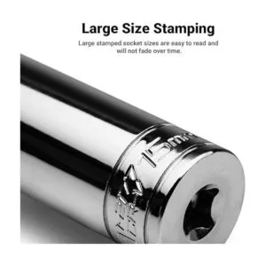 Capri Tools Juego de enchufes cromados superficiales y_5