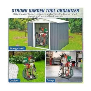 Organizador de herramientas de jardín para garaje estante_3
