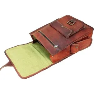 HULSH Mochila de cuero genuino de 16 pulgadas para mujeres_6