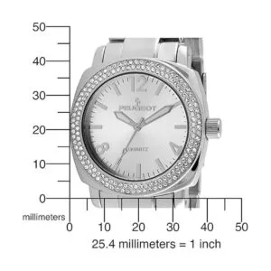 Peugeot Boyfriend Reloj de gran tamaño con bisel de_5