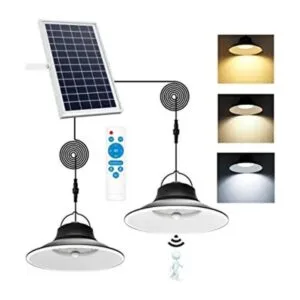NIORSUN Lámpara colgante solar luz con sensor de_1