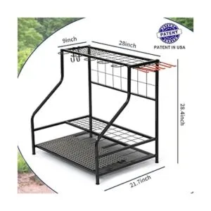 Organizador de herramientas de jardín para garaje estante_6