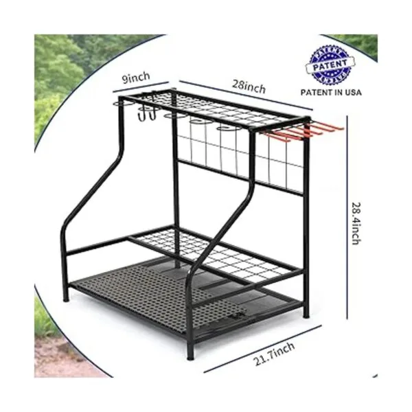 Organizador de herramientas de jardín para garaje estante_6