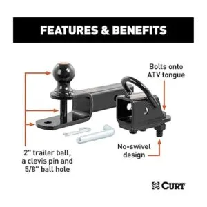 CURT 45038 ATV kit de remolque para principiantes_4