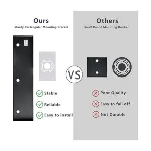 Espird Lámpara de tocador de baño 3 luces de color negro_3