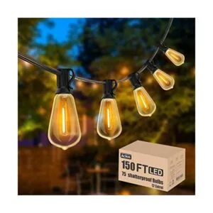 Cadena de luces para exteriores de 150 pies LED ST38_1