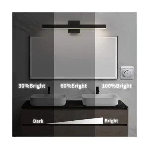 Joossnwell Luces LED de tocador de baño regulables de 24_5