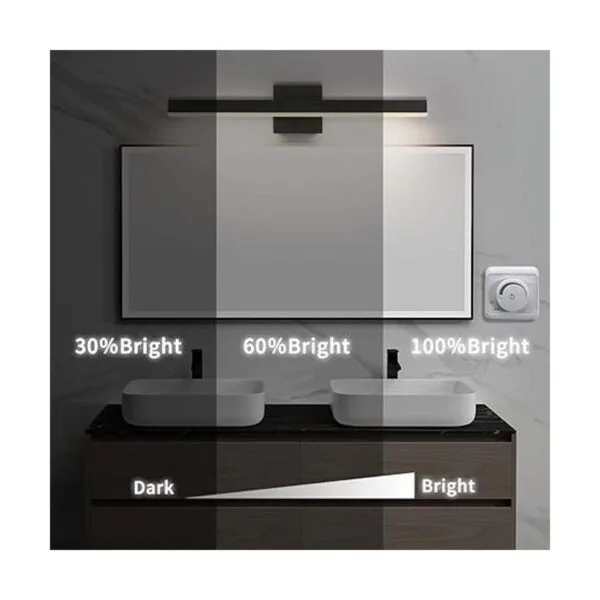 Joossnwell Luces LED de tocador de baño regulables de 24_5