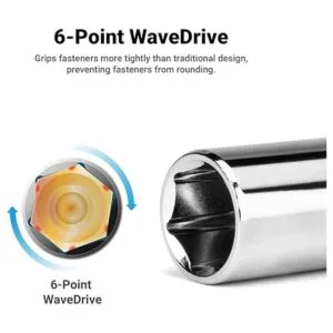 Capri Tools Juego de enchufes cromados superficiales y_2