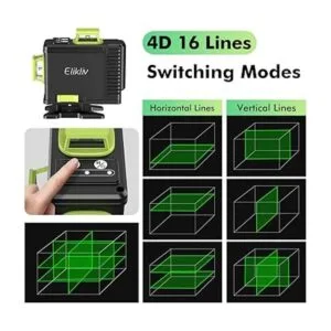 Elikliv Herramienta niveladora láser verde autonivelante_2