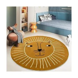 USTIDE Alfombra de juego grande de león de 5.2 pies_3