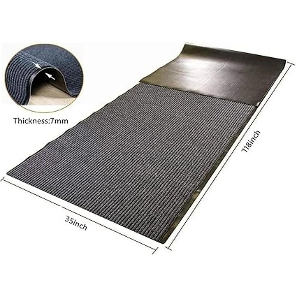 Uyoyous Alfombrilla de paso de 3 x 10 pies a rayas para_3