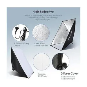 Kit de iluminación Softbox kit de iluminación continua de_5