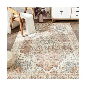 JINCHAN Alfombra persa para interiores estilo clásico_1