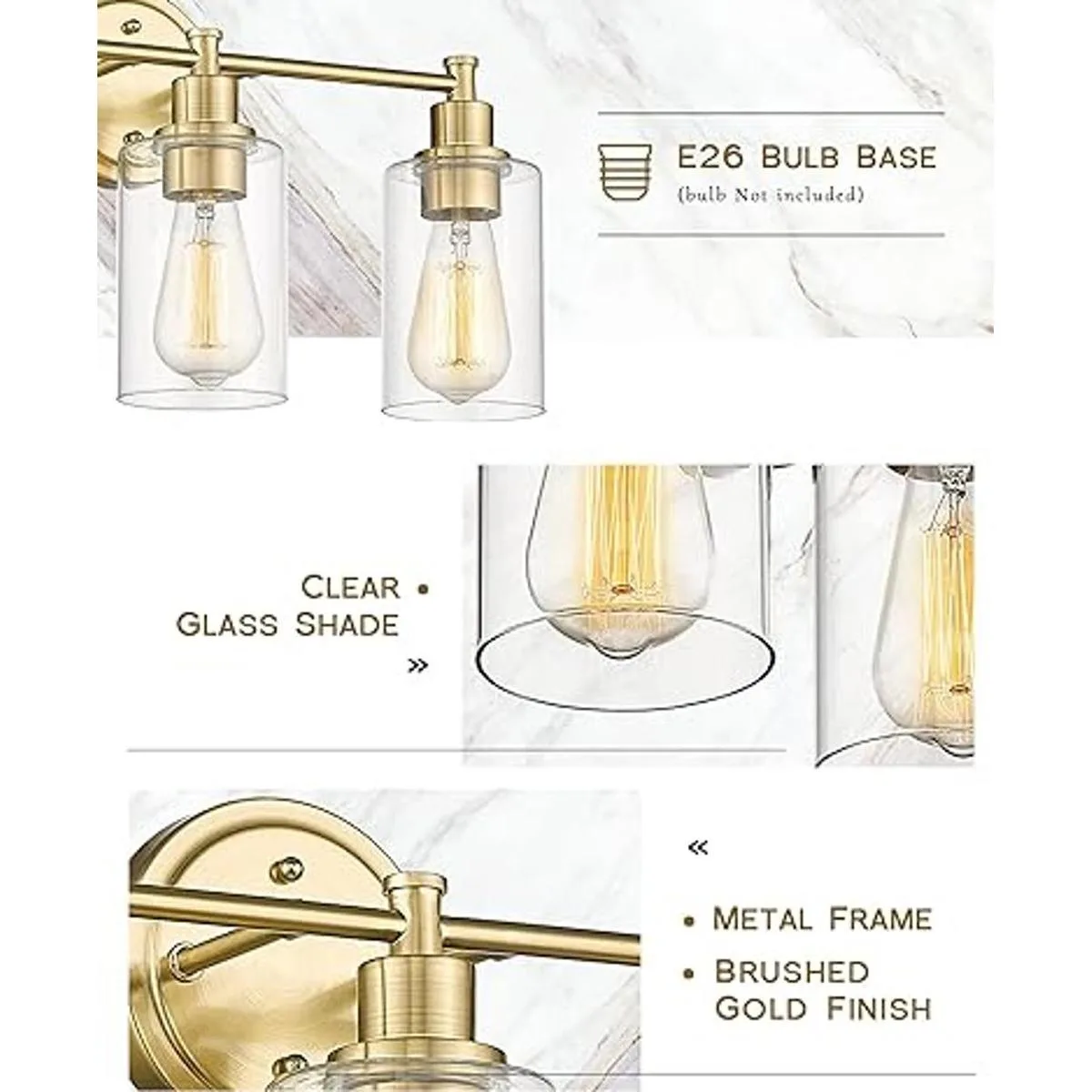 FEMILA Lámpara de tocador de baño accesorios de_5