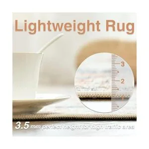 JINCHAN Alfombra persa para interiores estilo clásico_5