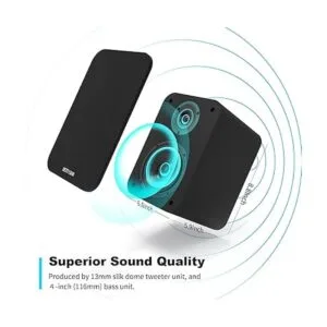 BESTISAN Altavoces Bluetooth para estantería altavoces_2