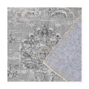 JINCHAN Alfombra persa de 6 x 9 pulgadas color gris_6