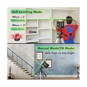 Elikliv Herramienta niveladora láser verde autonivelante_4
